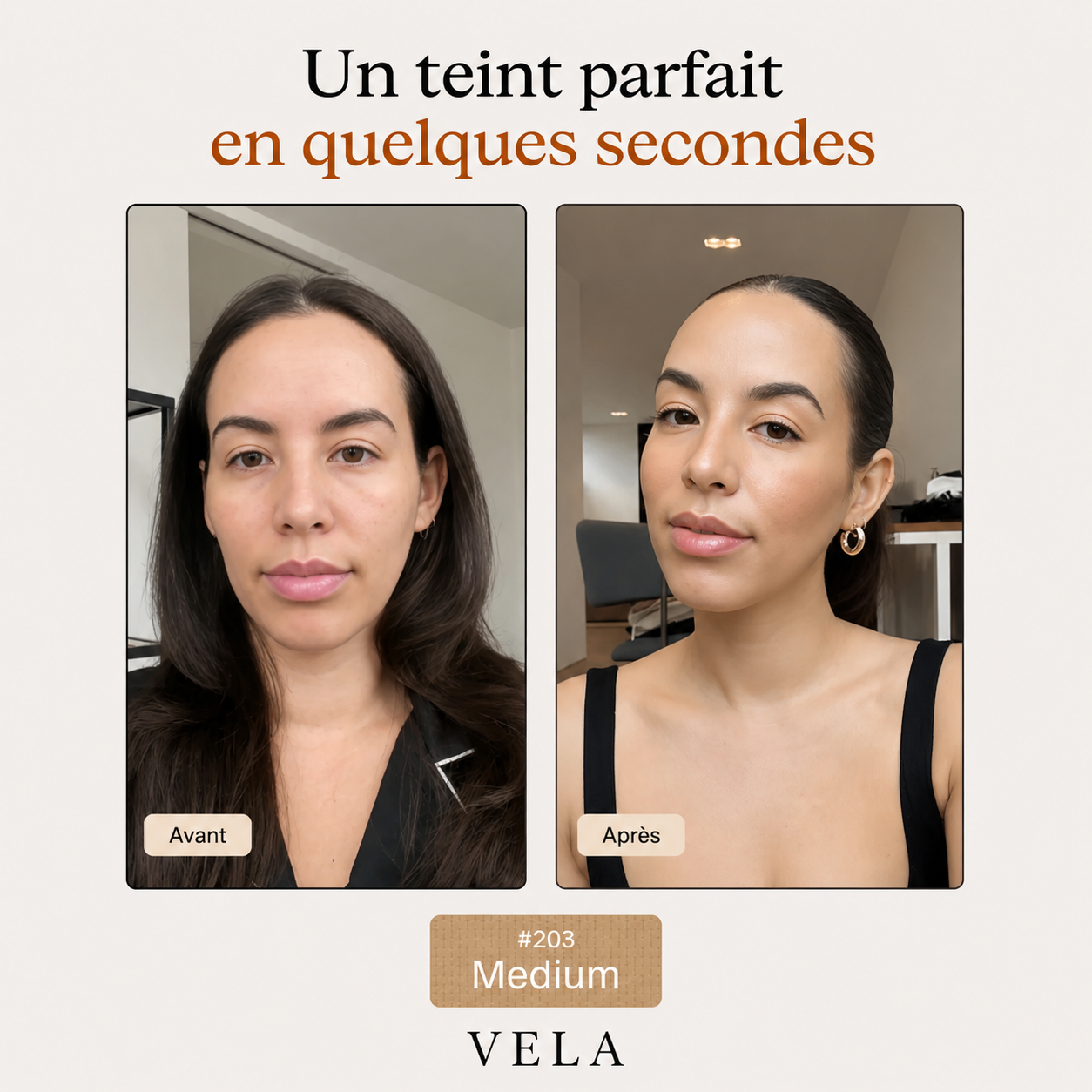 VELA® — Le bâton fond de teint qui s'adapte à toi