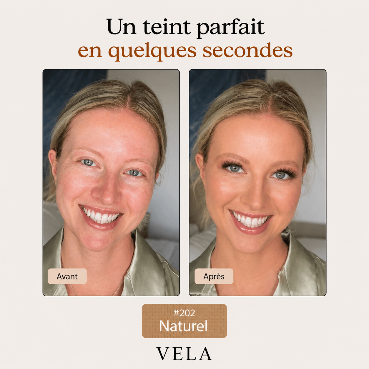 VELA® — Le bâton fond de teint qui s'adapte à toi