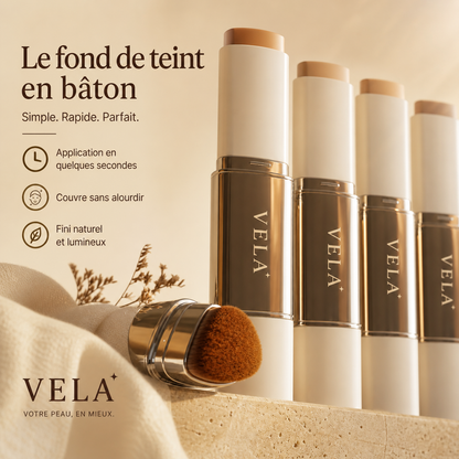 VELA® — Le bâton fond de teint qui s'adapte à toi