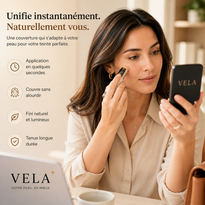 VELA® — Le bâton fond de teint qui s'adapte à toi